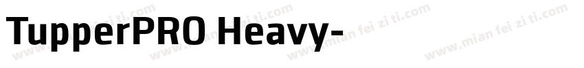 TupperPRO Heavy字体转换